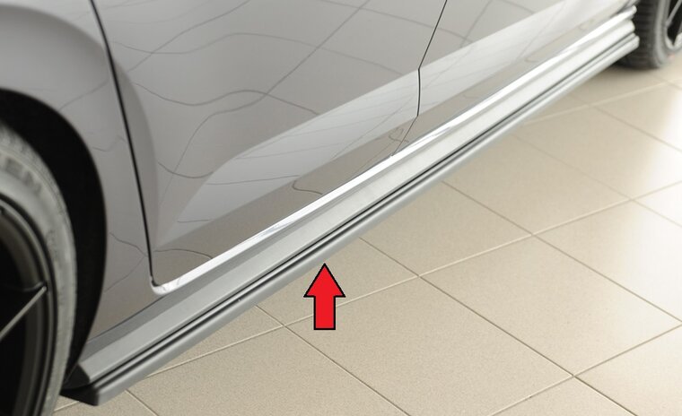 Rieger Tuning sideskirt aanzetstuk Rechts VW Polo (AW)