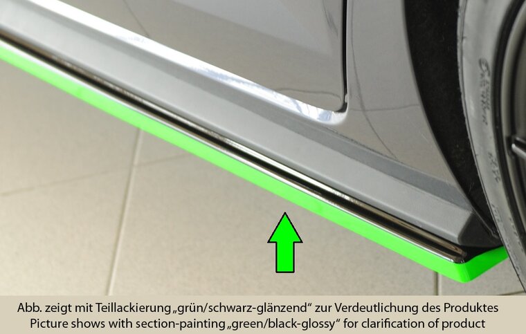 Rieger Tuning sideskirt aanzetstuk Links VW Polo (AW)