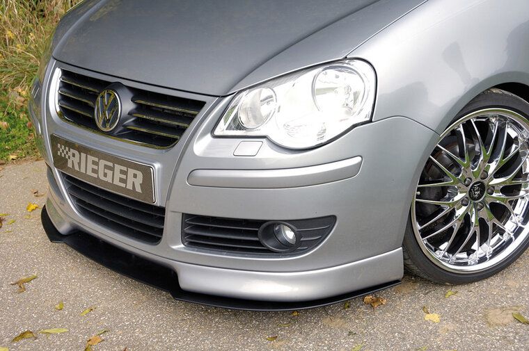 Rieger Tuning voorbumper spoiler lip VW Polo 5 (9N)