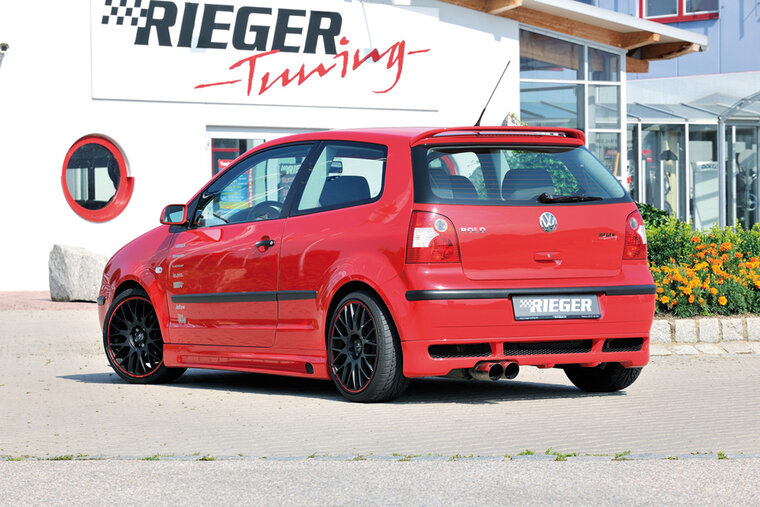 Rieger Tuning achterbumper verlenging VW Polo 5 (9N)