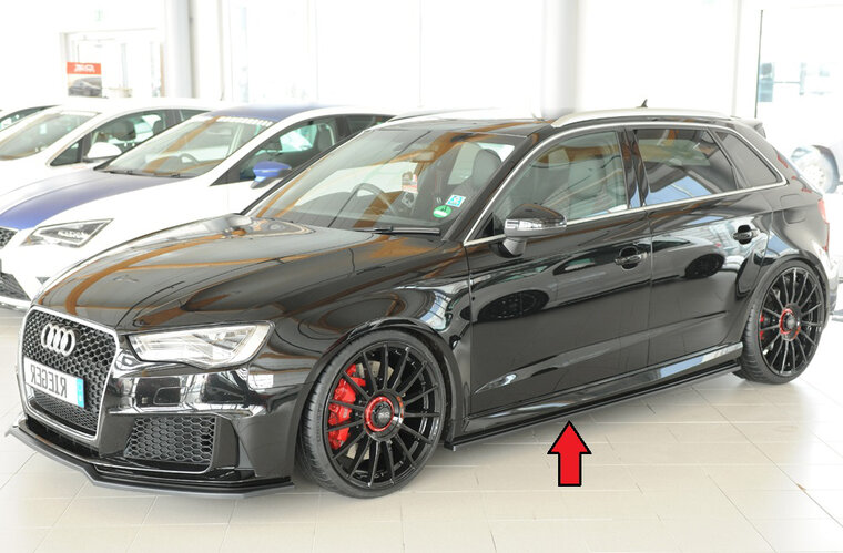 Rieger Tuning sideskirt aanzetstuk Links Audi RS3 [8V]