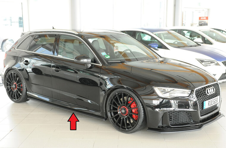 Rieger Tuning sideskirt aanzetstuk Rechts Audi RS3 [8V]