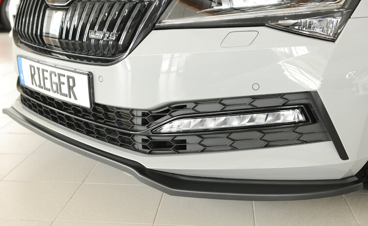 Rieger Tuning voorsplitter Skoda Superb III 3T/3V
