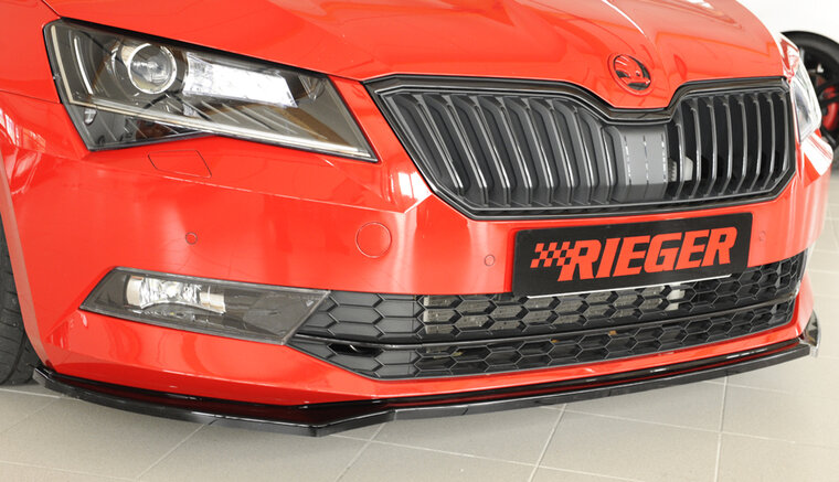 Rieger Tuning voorsplitter Skoda Superb III 3T/3V