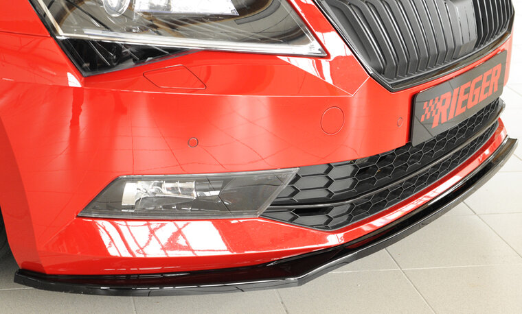 Rieger Tuning voorsplitter Skoda Superb III 3T/3V