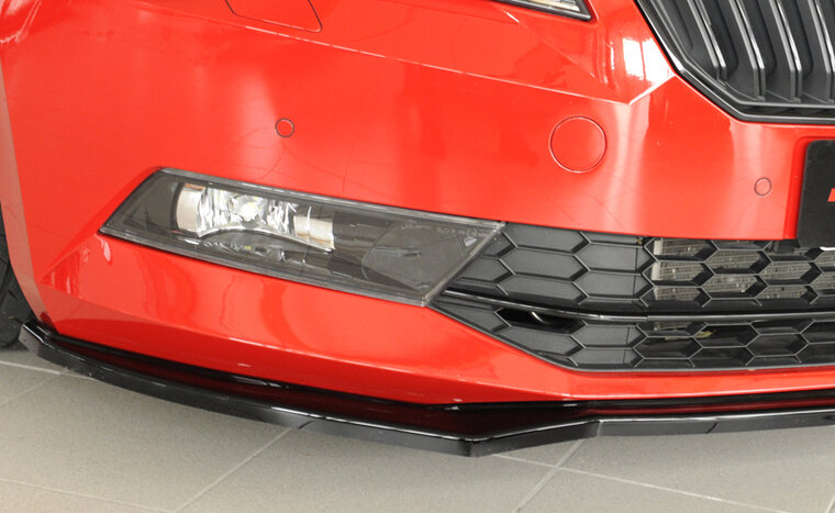 Rieger Tuning voorsplitter Skoda Superb III 3T/3V