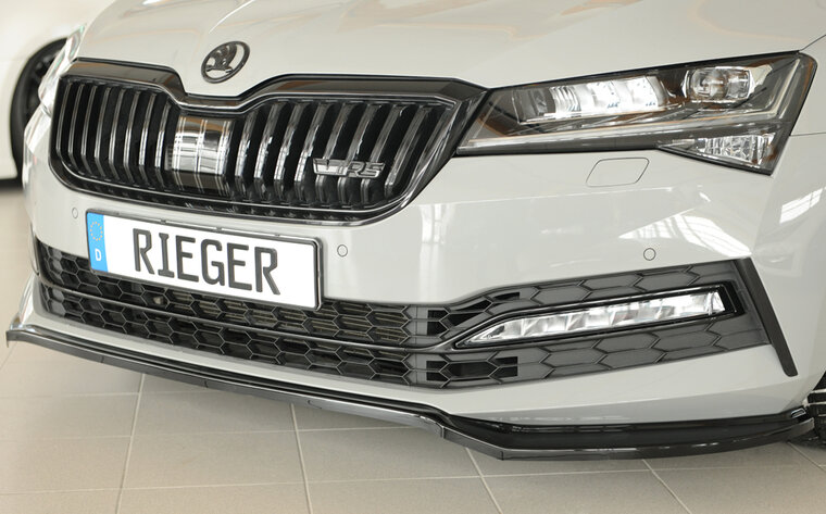 Rieger Tuning voorsplitter Skoda Superb III 3T/3V