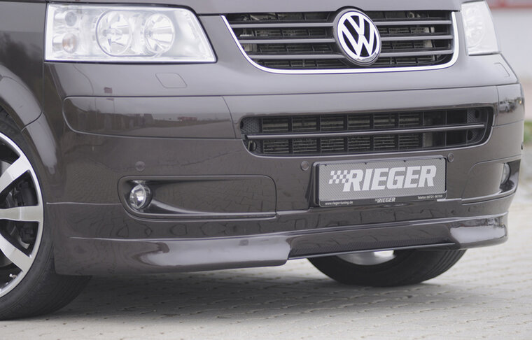 Rieger Tuning voorspoiler lip VW Transporter T5