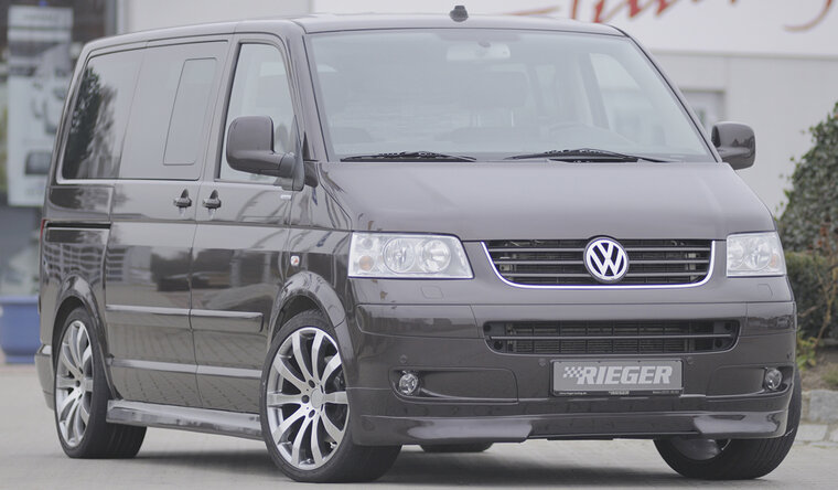Rieger Tuning voorspoiler lip VW Transporter T5