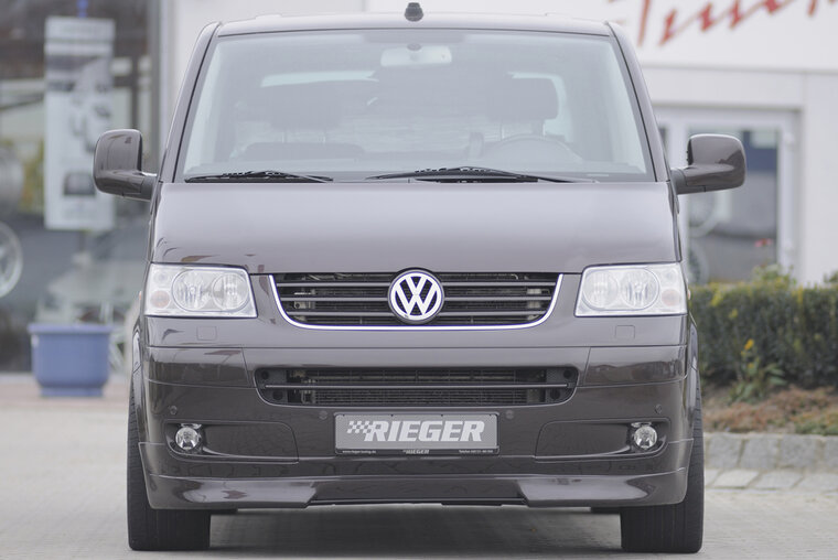 Rieger Tuning voorspoiler lip VW Transporter T5