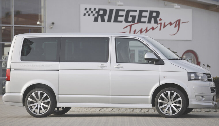 Rieger Tuning voorspoiler lip VW Transporter T5