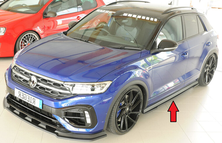 Rieger Tuning sideskirt aanzetstuk Links VW T-Roc