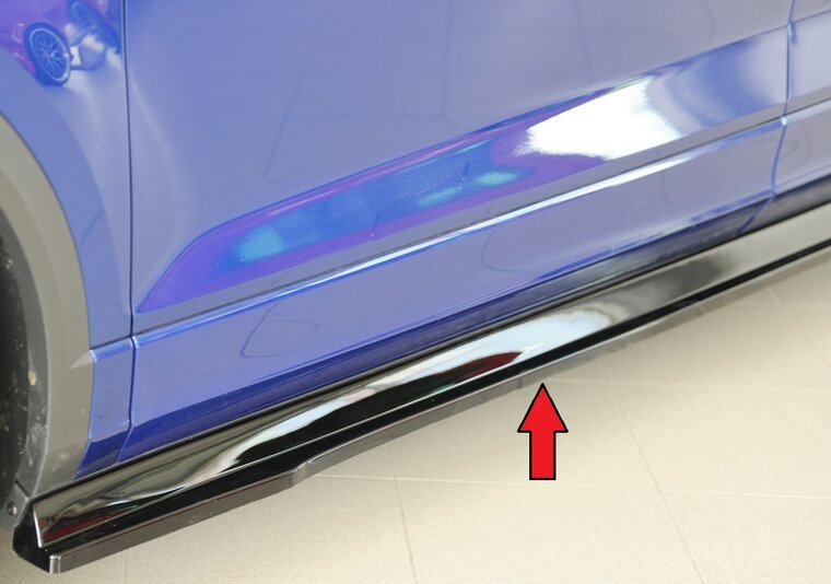 Rieger Tuning sideskirt aanzetstuk Links VW T-Roc