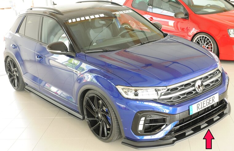 Rieger Tuning voorsplitter alleen voor R / R-Line VW T-Roc