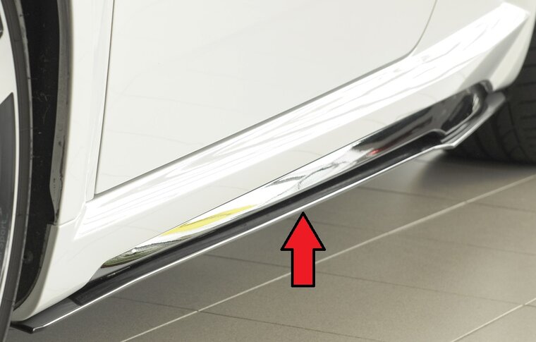 Rieger Tuning sideskirt aanzetstuk Links Audi TT / TTS / TTRS [8J]