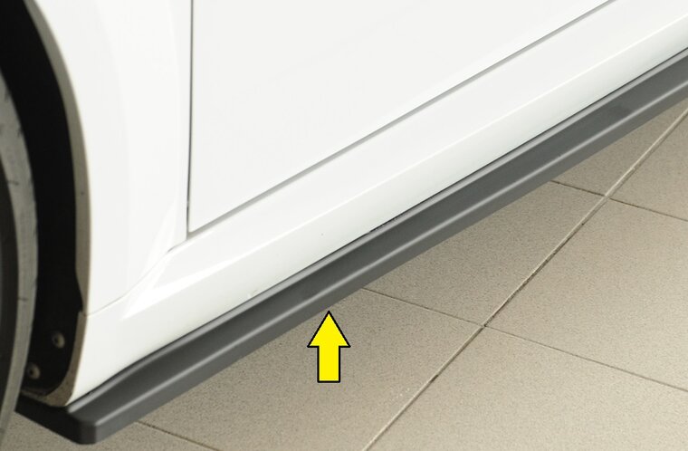 Rieger Tuning sideskirt aanzetstuk Links Audi TT / TTS / TTRS [8J]
