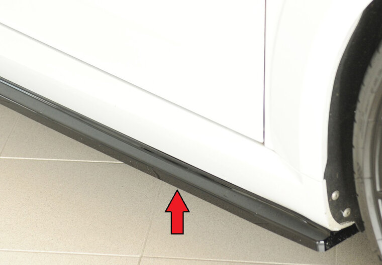 Rieger Tuning sideskirt aanzetstuk Rechts Audi TT / TTS / TTRS [8J]