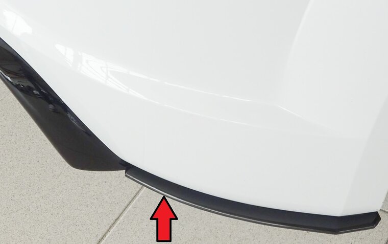 Rieger Tuning achterbumper aanzetstuk lateraal, rechts Audi TT / TTS [8J]