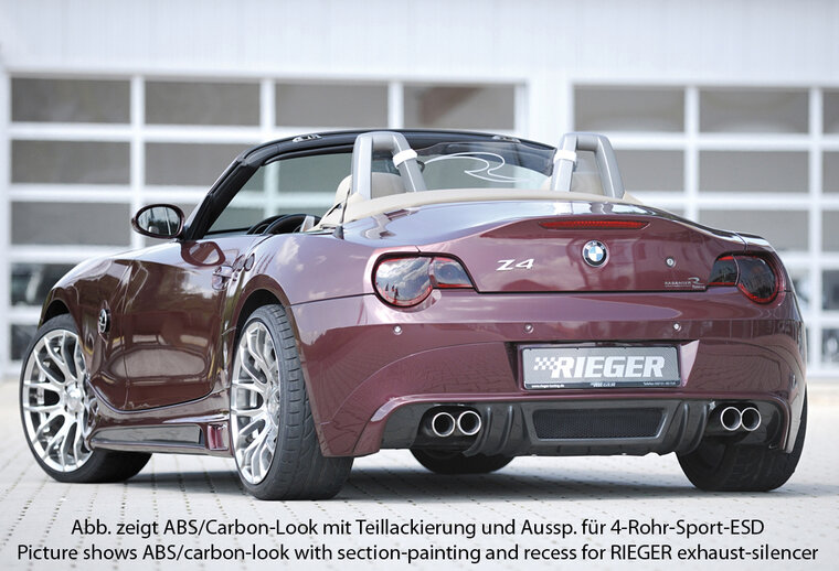 Rieger Tuning achterbumper verlenging BMW Z4 E85