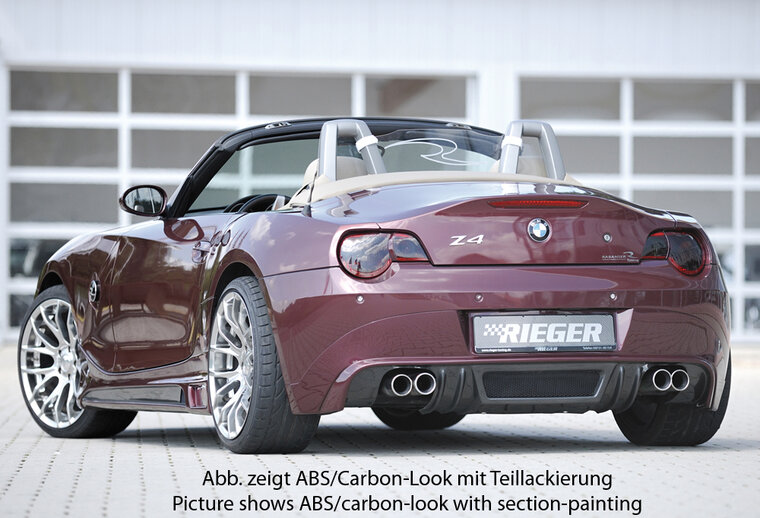 Rieger Tuning achterbumper verlenging BMW Z4 E85