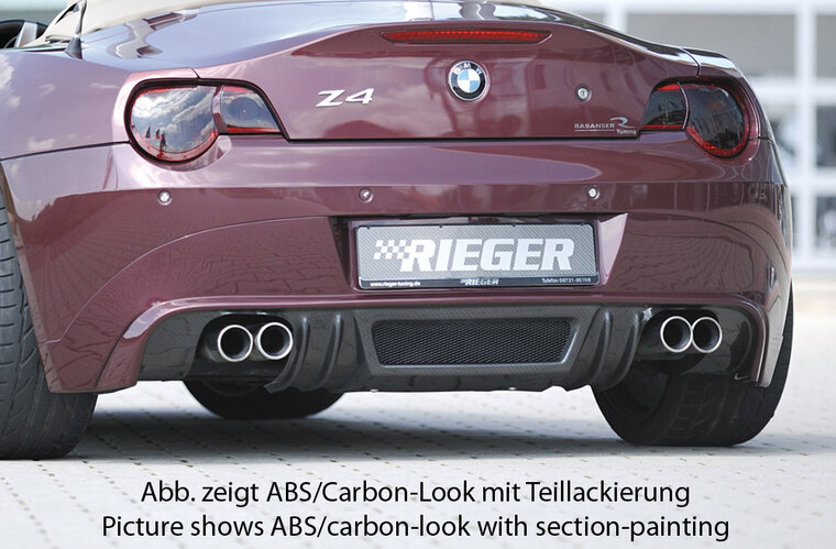 Rieger Tuning achterbumper verlenging BMW Z4 E85