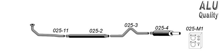 Simons Sportuitlaat Volvo Amazon Volo amazon model met 1-gaats flens downpipesysteem incl. Voorpijp