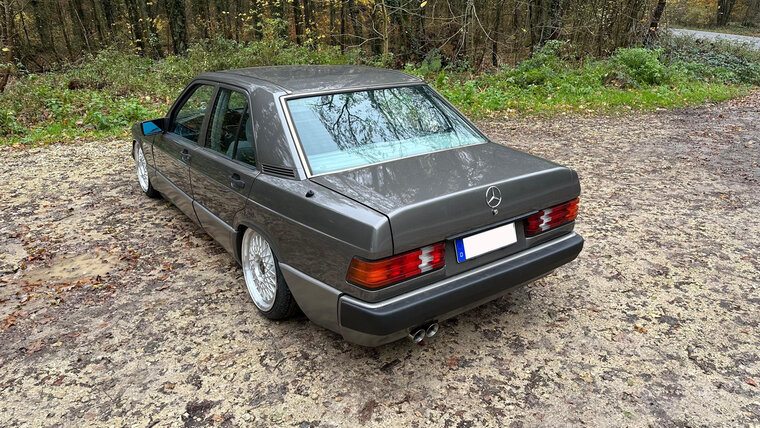 Fox Sportuitlaat Mercedes 190 W201 achterdemper en voordemper - 2x76 Type 25