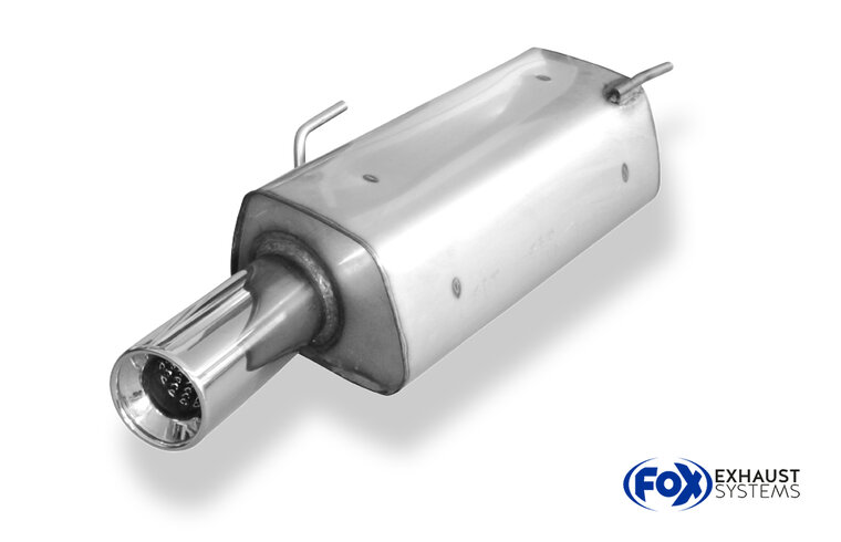 Fox Sportuitlaat Peugeot 206 Sedan/CC Achterdemper - 1x90 Type 13