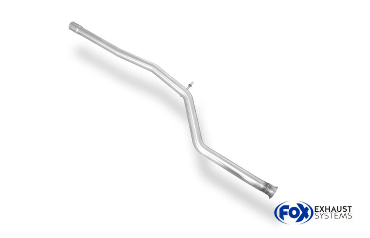 Fox Sportuitlaat Vervangingspijp voor de voordemper van de Peugeot 206 S16/ 206cc S16 met stekkerverbinding naar de katalysator.