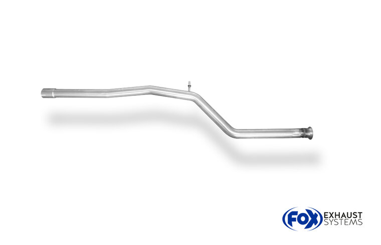 Fox Sportuitlaat Vervangingspijp voor de voordemper van de Peugeot 206 S16/ 206cc S16 met stekkerverbinding naar de katalysator.