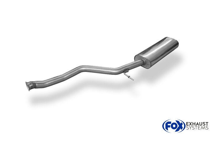 Fox Sportuitlaat Peugeot 206 S16/ 206cc S16 voordemper met tulpvormige aansluiting op de katalysator