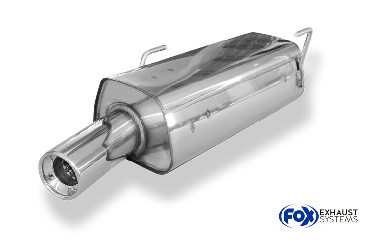 Fox Sportuitlaat Peugeot 206 S16/ S16 Cabriolet Achterdemper - 1x90 Type 13