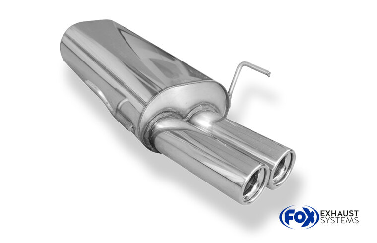 Fox Sportuitlaat Peugeot 306 Sedan Achterdemper - 2x76 Type 13