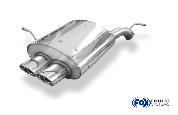 Fox Sportuitlaat Peugeot 407 - 2.2l 16V Achterdemper - 2x106x71 Type 33