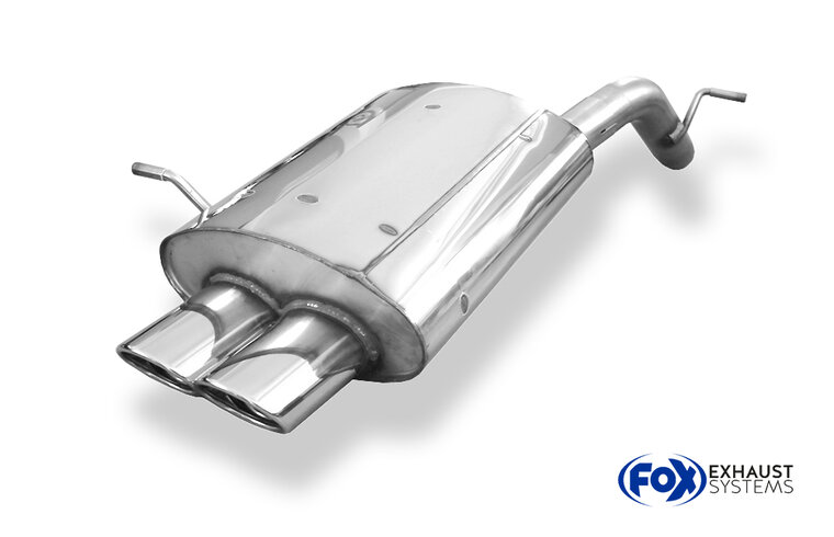 Fox Sportuitlaat Peugeot 407 - 2.0l 16V Achterdemper - 2x106x71 Type 33