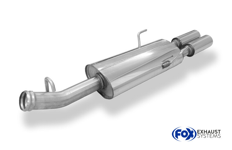 Fox Sportuitlaat Saab 900 II achterdemper - 2x80 type 13