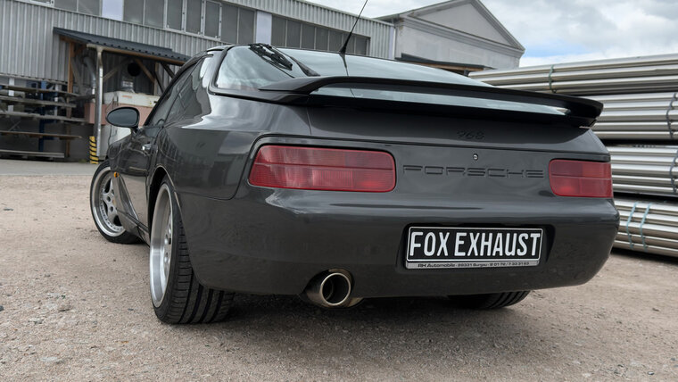 Fox Sportuitlaat Porsche 968 half uitlaatsysteem bestaande uit achter- en voordemper - uitlaatpijp 1x100 type 47