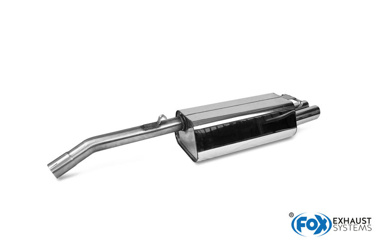 Fox Sportuitlaat Audi 100/A6 Type C3/C4 Achterdemper voorwielaandrijving - 2x70 Type 14