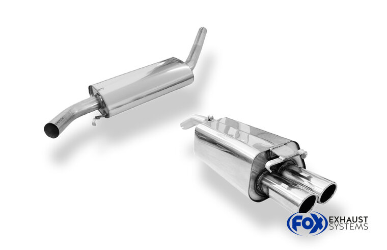 Fox Sportuitlaat Audi 100/A6 Type C3/C4 Voorwielaandrijving Achter- en voordemper - 2x76 Type 16