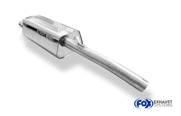Fox Sportuitlaat Audi 100/A6 Type C3/C4 Achterdemper voorwielaandrijving - 2x76 Type 16