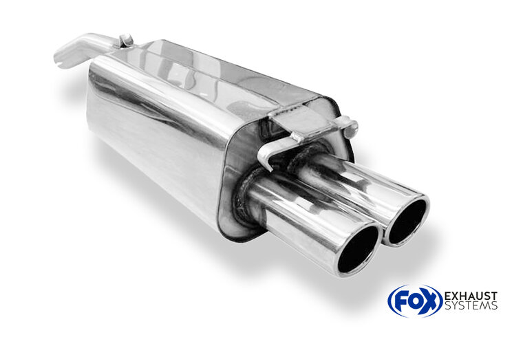 Fox Sportuitlaat Audi 100/A6 Type C3/C4 Achterdemper voorwielaandrijving - 2x76 Type 16