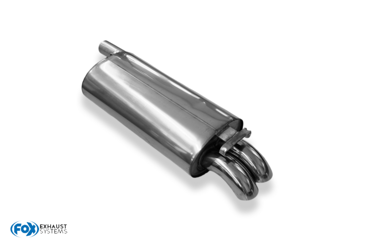 Fox Sportuitlaat Audi 100 quattro Type C3 / Audi 200 Type 44Q Achterdemper - 2x55 Type 26