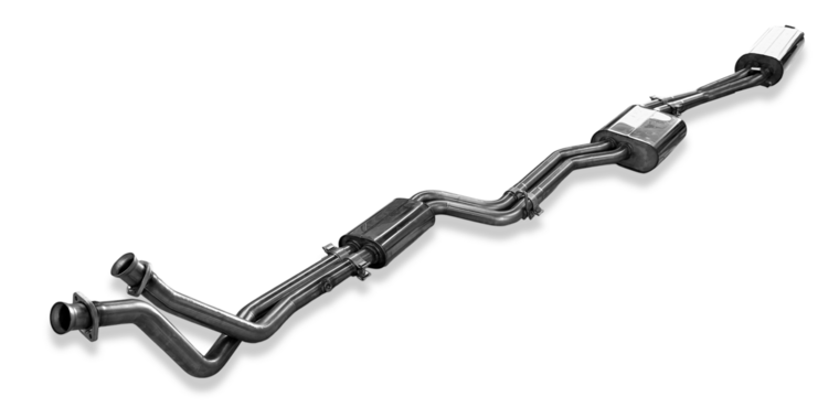 Fox Sportuitlaat Mercedes W123/S123 - Compleet uitlaatsysteem voor 6-cilindermotoren, bestaande uit achterdemper, middendemper en voordemper met spruitstukbuizen - 2x55 Type 10