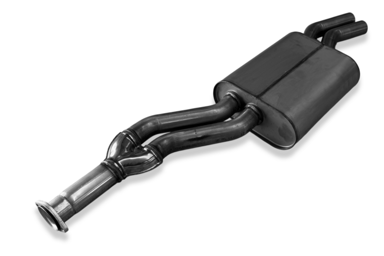 Fox Sportuitlaat Mercedes W123/S123 - Middendemper voor 4-cilinder, compatibel met de originele katalysator