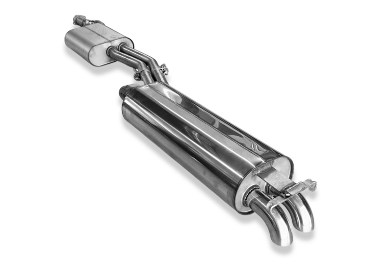 Fox Sportuitlaat Mercedes W123/S123 - 4-cilinder halfsysteem vanaf de katalysator, bestaande uit achter- en voordemper - 2x55 Type 26