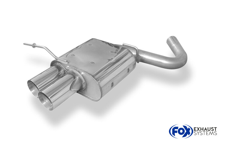 Fox Sportuitlaat BMW E87 118d 120d Achterdemper - 2x76 Type 10