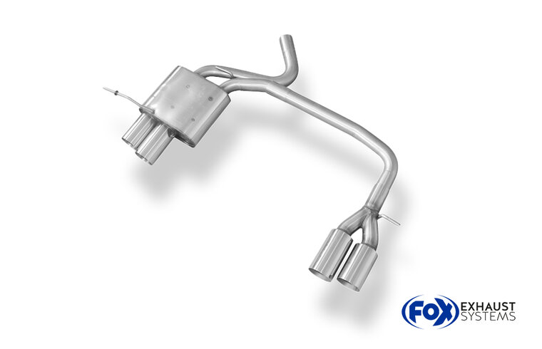 Fox Sportuitlaat BMW E87 118d 120d Achterdemper Rechts/Links Uitlaat - 2x76 Type 10 Rechts/Links