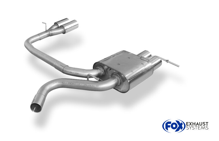 Fox Sportuitlaat BMW E87 118d 120d Achterdemper Rechts/Links Uitlaat - 2x76 Type 10 Rechts/Links