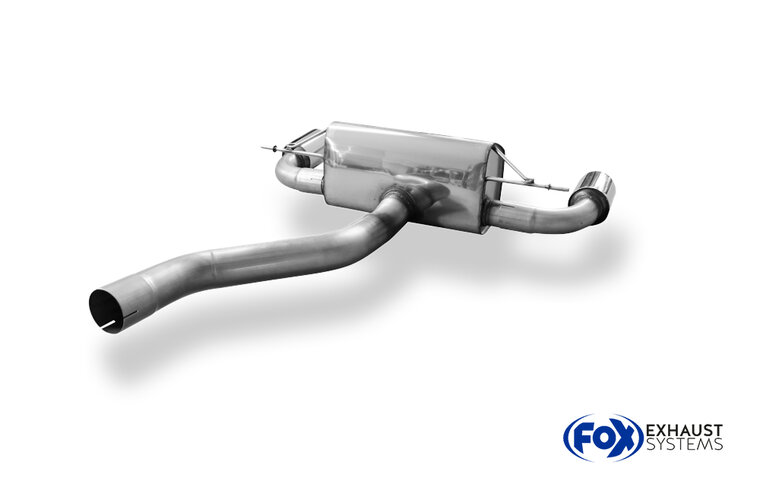 Fox Sportuitlaat BMW F20/F21 - M135i Achterdemper dwarsuitgang rechts/links - 1x100 Type 25 rechts/links