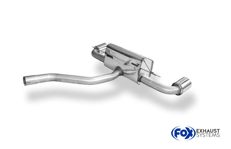Fox Sportuitlaat BMW F20/F21 - 120d Achterdemper dwarsuitgang rechts/links - 1x100 Type 10 rechts/links